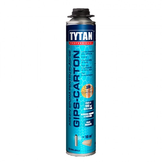 Tytan Professional - Adeziv Spumă pentru Gips-Carton, 830 ml Tytan Professional - Adeziv Spumă pentru Gips-Carton, 830 ml